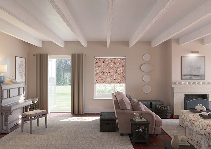 Eucalyptus, Toasted Pink - Roller Blind - Image 8